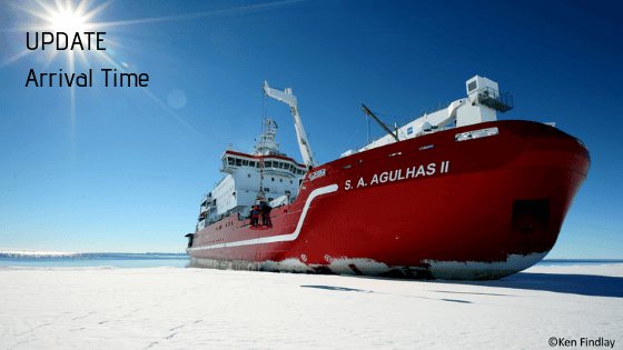 SA Agulhas II, Antarctica, ETA Cape Town
