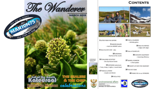 Marion Island March 2019 newsletter now available